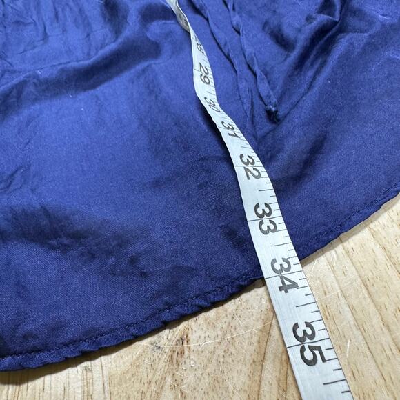 Everyday Ritual Isabelle Babydoll Nightgown Cotton Silk Blend Blue Women's Sz XL - Picture 7 of 7